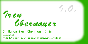 iren obernauer business card